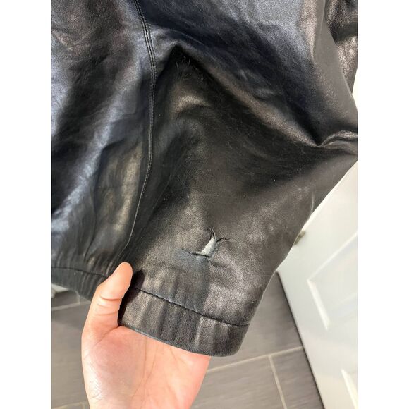 Vintage Steve Madden Men's Leather Jacket Size Small - Picture 8 of 12